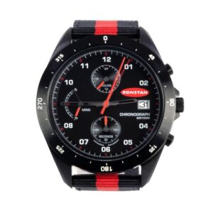 Ronstan CleartStart Analogue Sailing Watch, 43mm - Black/Red