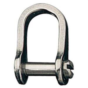 Ronstan Shackle, Standard Dee, Slotted Pin 5/16 in., L:29mm, W:17mm