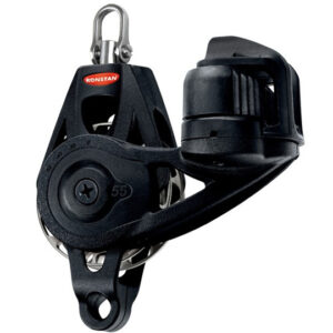 Ronstan Series 55 RT Orbit Block, Single Becket Cleat Swivel